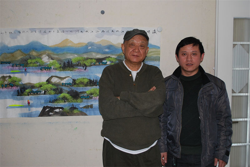 西安王有政字画收购-合影留念